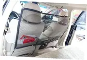 ROMISBABA Backseat Pet Barrier Mesh Safety Net for Dogs Easy Setup Car Divider for Suvs Trucks Cars Durable High Elasticity Protection Black