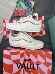 Gucci Vans Vault OG Old Skool Rainbow Sneakers Shoes Size 8 Women’s / 6.5 Men’s