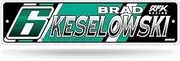 Rico Industries NASCAR Racing Brad Keselowski Metal Street Sign 4" x 15" Home Décor - Bedroom - Office - Man Cave