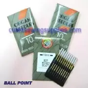 30 Organ DCX27 B-27 Ball-Point Titanium Industrial Overlock Serger Needles