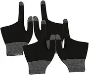 CHILDWEET 2 Pairs Graphene Touchscreen Gaming Gloves Lightweight Electronic Game Finger Sleeves for Mobile Gaming and Billiards Breathable Comfort and Enhanced Control Stylish Design