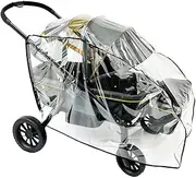 SASHA'S Rain and Wind Cover for Evenflo Pivot Xplore All-Terrain Stroller Wagon, Clear Design, Ventilation Holes, Maximum Coverage (Stroller not Included) Made in USA