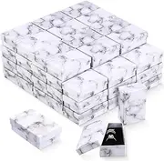 Jewelry Gift Boxes Jewelry Packaging For Small Business Mini Cardboard Box Marble Gift Boxes For Bracelet Necklace Ring Wedding Birthday Mother Gift Wrapping (72 Pieces)