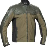 Halvarssons Holmen waterproof Motorcycle Textile Jacket, green, Size 50