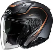 HJC RPHA 31 Kouv Jet Helmet, black-grey-orange, Size M for Men Black Grey Orange