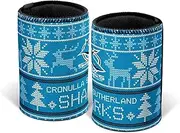 Cronulla Sharks NRL Rugby League Christmas Ugly Can Cooler
