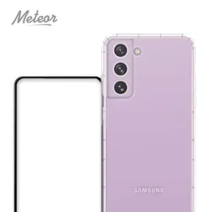 【Meteor】SAMSUNG Galaxy S22 Ultra 手機保護超值2件組(透明空壓殼+3D鋼化膜)