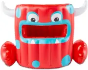 BigMouth Monster Disc Can Toss, Red, Medium, Fun Outdoor Game
