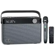 SHIDU Karaoke Machine, Bluetooth Speaker with Wireless Microphone, 40W Hi-Fi ...