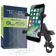 RAM Mounts X-Grip Rail Mount With Texel Glass Screen Protector iPhone 6 6S 7 8