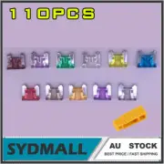 110Pcs 2A-40AMP Assorted Car Truck Mini Low Profile Micro Blade Fuse Set Kit n1
