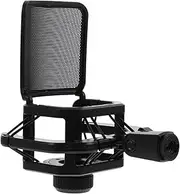UPKOCH 2 Pcs Microphone Vibration Stands Mic Support Holders for Dynamic Wireless Microphones Durable Design for Enhanced Stability Black