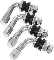 Valve Stem Extender Set 90° Bend Air Valve Extensions Bike and Motorcycle
