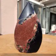 146g RARE Natural Sodalite Tower Point obelisk blue Quartz Crystal Healing
