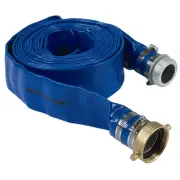 NorthStar Water Pump Discharge Hose, 2in. x 25ft. Max. PSI 80, PVC, Lay Flat,