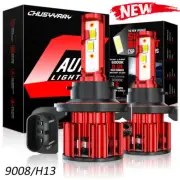 2x H13 9008 6000k LED Headlight Bulb Hi/Lo Beam 80W for Jeep Wrangler 2007-2021 (for: Jeep)