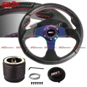 Drift Sport Neo Chrome Carbon PVC Steering Wheel Hub for Impreza Eclipse Lancer (for: Subaru)