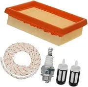 ZUXIM BR340 Air Filter Tune Up, for, BR320 BR380 BR400 BR420 SR430 SR420 BR420c Backpack Leaf Blower Parts 4203 141 0301 Blower Service Spark Plug Kit Chainsaw Air Filter
