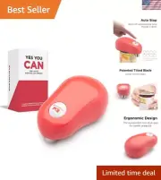 Compact Electric Can Opener - Effortless One-Touch Operation for All Kitchens