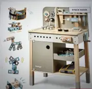 Kids Tool Bench Wooden Playset, Tools, Toolbelt, Construction