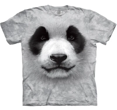 The Mountain Panda Bear Big Face Giant Kung Fu Animal Bamboo Gray T-Shirt S-3X