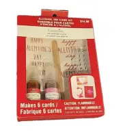 NIB Recollections Valentine's Day Alcohol Ink Card Kit Makes 6 Cards