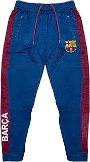 [Icon Sports] Men's Barcelona Joggers - Casual Sweatpants, Licensed Barcelona Track Pants with Zipper Pockets