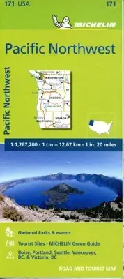 Michelin USA Pacific Northwest (Michelin Maps) by Michelin [Sheet map, folded]