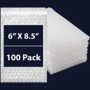 6" x 8.5" 100 Pack, Bubble Out Bags Protective Wrap Pouches Bubble Envelopes