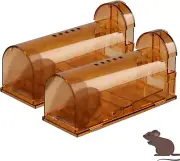 Humane Mouse Trap 2 Pack, Live Mice Trap, Reusable Indoor and outside Mouse Trap