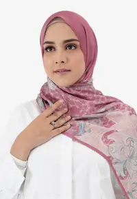 在飛比找ZALORA購物網優惠-Buttonscarves Topkapi Satin Sh