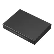 Aluminum Wallet Credit Card Holder 6 Slots RFID Metal Hard Protector Case Black