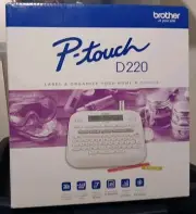 Brother P-Touch D220 Everyday Label Maker Desktop White Brand New