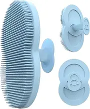 Rronnoy Silicone Face Scrubber | Shower Brush for Body,Manual Face Cleansing Brush, Soft Shower Scrubber for Women Men Bathroom
