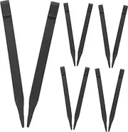 Mipcase 10Pcs Heavy Duty Landscape Stakes Ground Pins for Outdoor Gardening Camping and Landscaping Durable Lawn Fixing Nails for Trampolines and Awnings Black Color