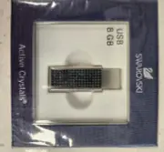 Swarovski VAO USB Memory Stick w/Active Crystals Jet Hematite Flash Drive NEW