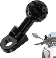 Ball Head Mount | Motorcycle Mirror Mount Ball Head Adapter - 360 Degree Rotation Metal Mounting Bracket for Phone Holder, Action Camera & Scooter