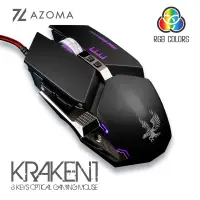 在飛比找蝦皮商城優惠-AZOMA KRAKEN1 電競光學滑鼠 8鍵 含滾輪 32
