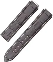 [BHUTMPJK] Fit For Rado R30179105 Centrix 734.0179.3.110 20mm Men's Leather Strap Brown Buckle With Convex Interface