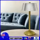 Crystal Table Lamp Portable Reading Light Touch Control for Bedroom Study Hotel