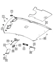 Genuine Mopar Visor Left 1GW34HL1AB