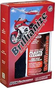 Brillianize Plastic and Glass Cleaning Kit with Terry Style Microfiber Polishing Cloth