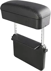 Car Armrest Storage Bag Interior Hand Ellow Support Auto Armrest Seats Organizer Universal Seat Gap Box Automobiles Accessories(1 set Full Black)