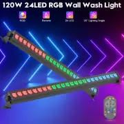 4pcs 24LED 120W Stage Lighting Bar Show Party Disco DJ Wall Washer KTV RGB Light