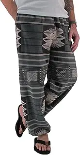 [Love Quality] Baggy Pants Men's Printed 100% Cotton Harem Pants One Size Hippie Boho