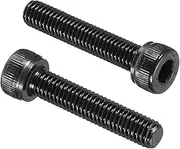 uxcell 50 Pcs M5 x 25 mm Hex Socket Head Cap Screws Bolts, 12.9 Grade Carbon Steel Socket Drive Screws, Black Oxide, Full Thread