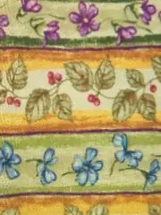 Longaberger Oval Kiddie Purse Basket Liner ~ Botanical Fields Stripe