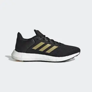 【adidas 愛迪達】Pureboost 21 W 女 慢跑鞋 運動 休閒 訓練 彈力 緩震 愛迪達 黑金(GZ3004)