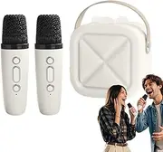 Portable Kids Karaoke Machine - Wireless Toy for Kids Handled Karaoke Machine,Colorful Lighting Girls Entertainment Family Friends Singing Speaker for Classroom