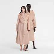 Sheridan Elemental Hooded Plush Robe in Peach Sand Size: Large XL Material: Polyester @Sheridan Rewards